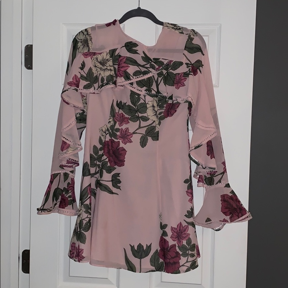 Keepsake the Label Pink floral mini dress